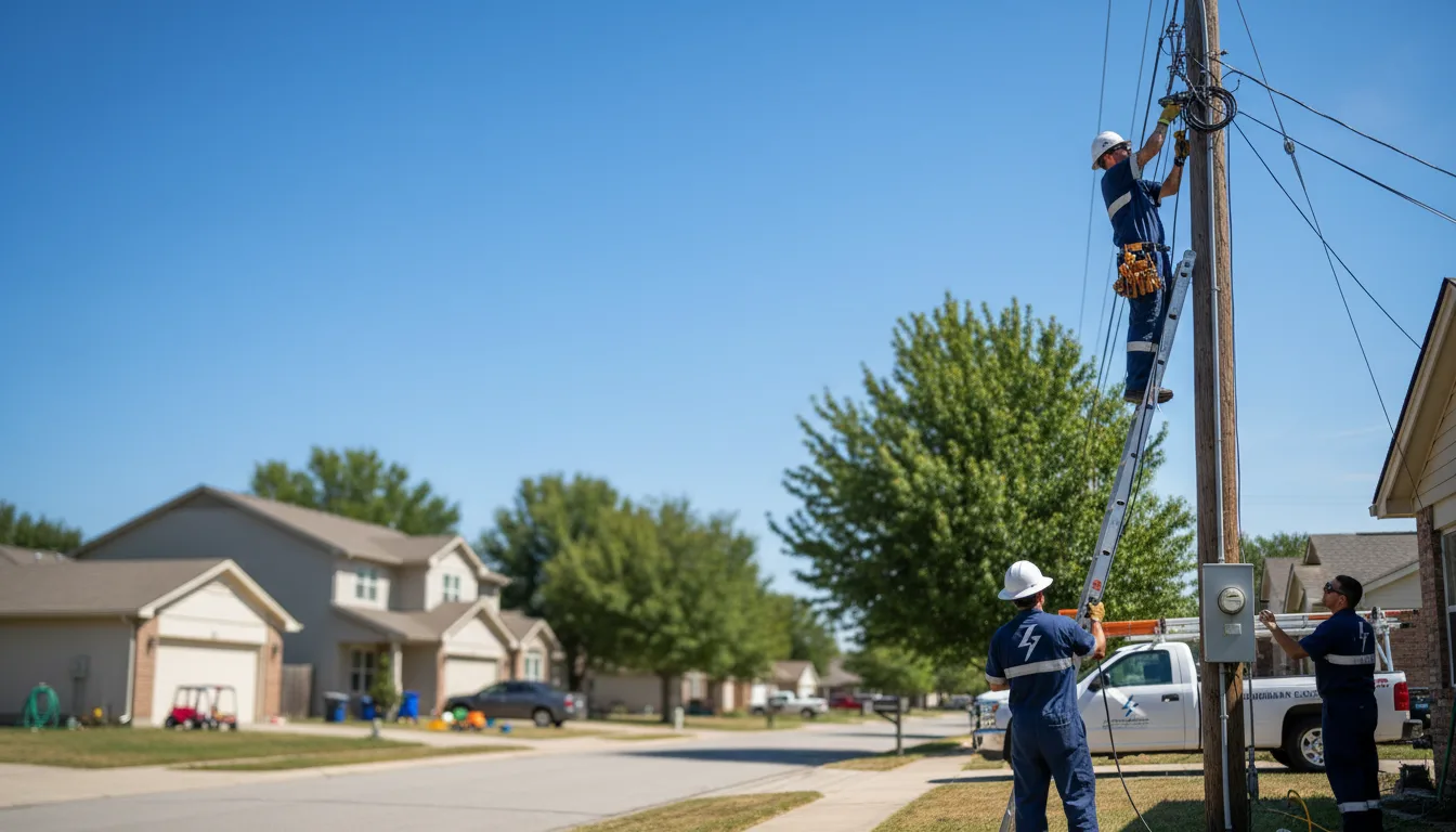 Residential electrician providing installation services in Pottersville, MO